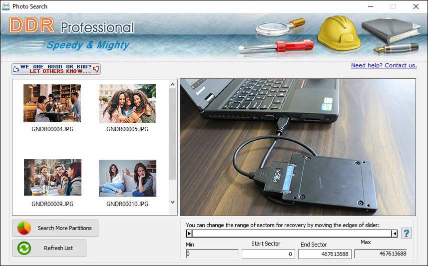 Screenshot of Recovery Software 4.0.1.6