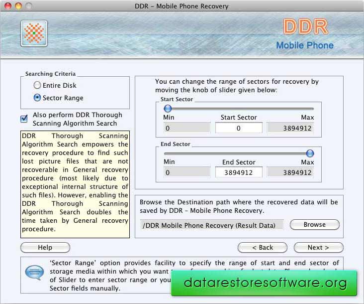 Screenshot of Mac Recover Data