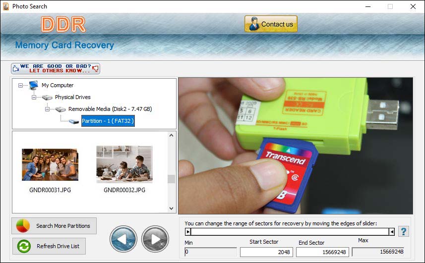 Screenshot of Pen Drive Data Salvage Software