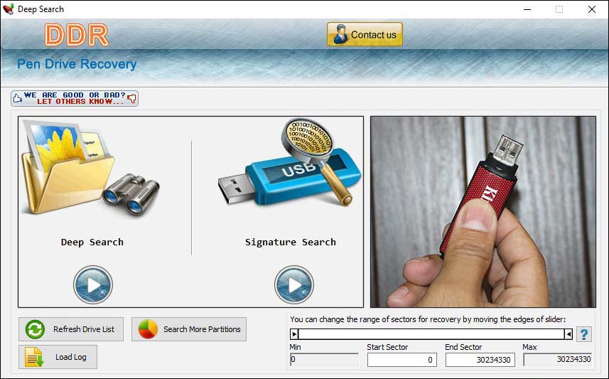 Screenshot of USB File Recovery
