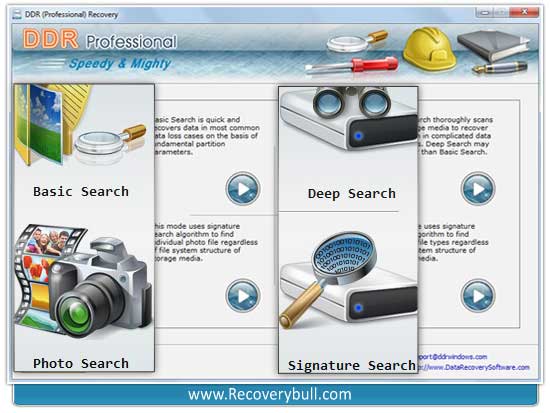 Screenshot of Professional Data Recovery Download 4.0.1.6