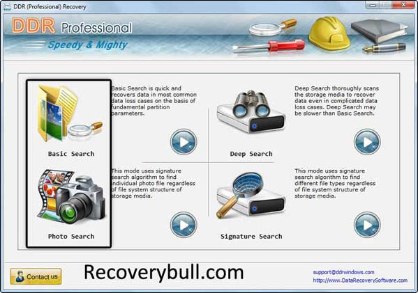 Screenshot of Professional Data Recovery 4.0.1.6