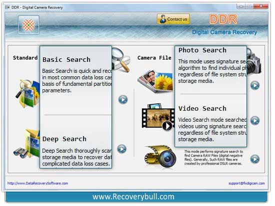 Screenshot of Download Camera Recovery Software