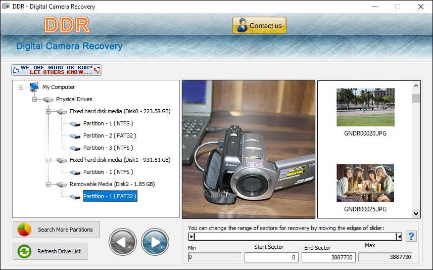 Digital Camera Recovery 5.3.1.2