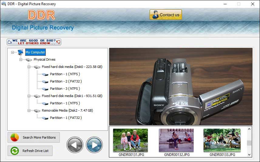 Screenshot of Photo Recovery