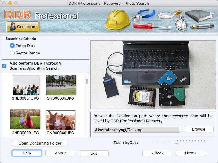 Screenshot of Mac Professional Recovery