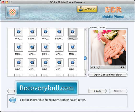 Screenshot of Mac Mobile Phone Recovery