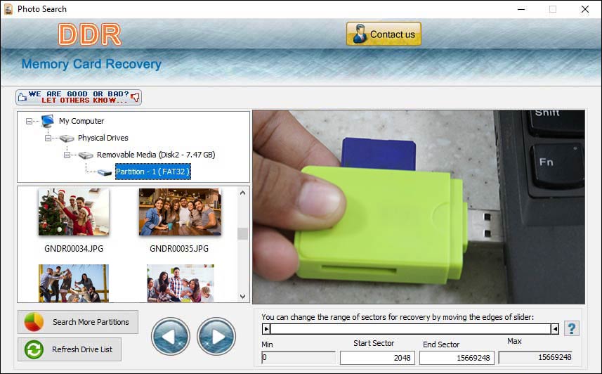 Memory Card Recovery 5.3.1.2