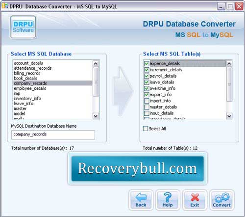 MSSQL to MYSQL