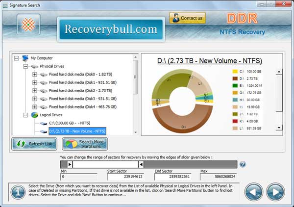 Windows NTFS Recovery 4.0.1.6