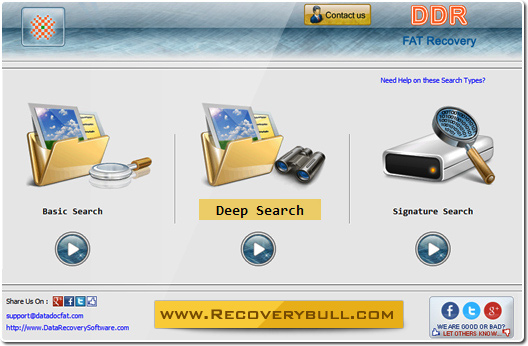 FAT Data Recovery Software Screenshot