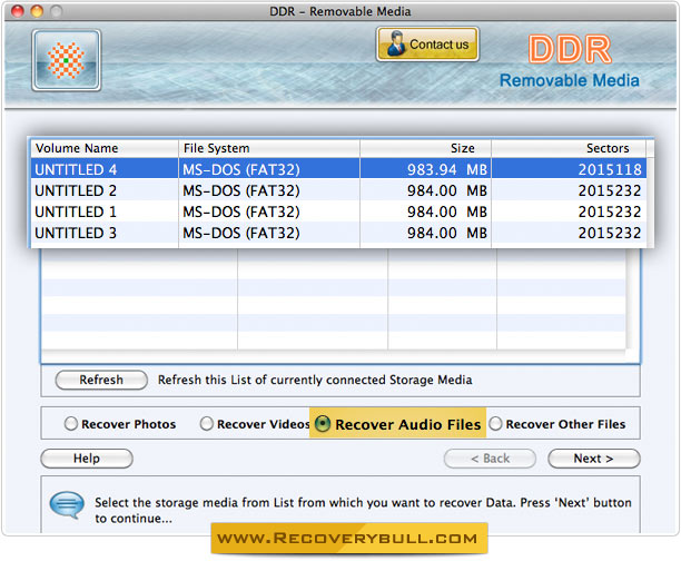 Mac USB Digital Storage Media Data Recovery