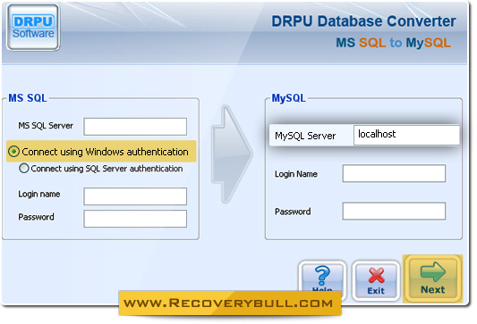 MSSQL to MySQL Database Converter Screenshot