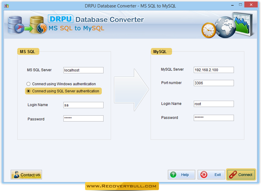 MSSQL to MySQL Database Converter