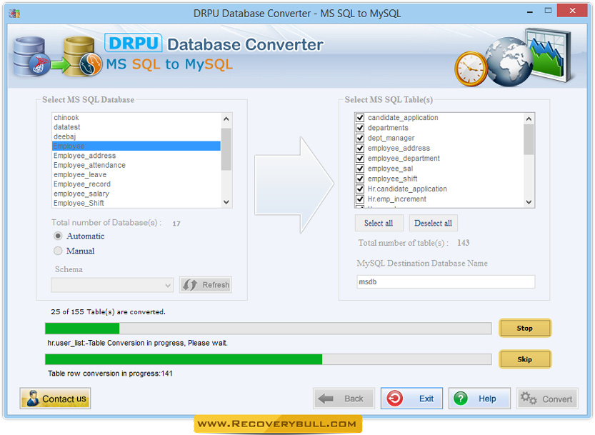 Conversion process is going on Conversion process is going on