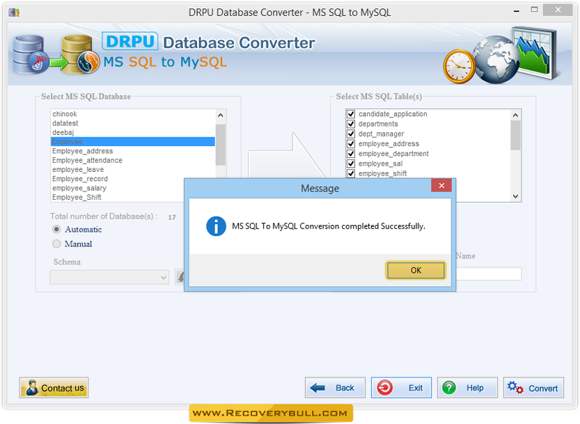Conversion process completed Conversion process completed