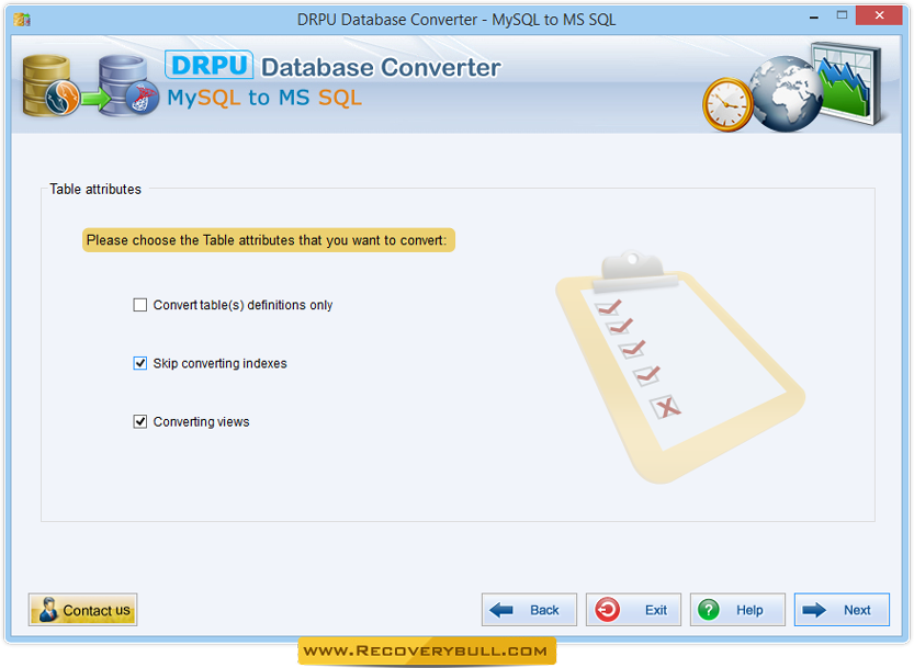 MySQL to MSSQL Database Converter