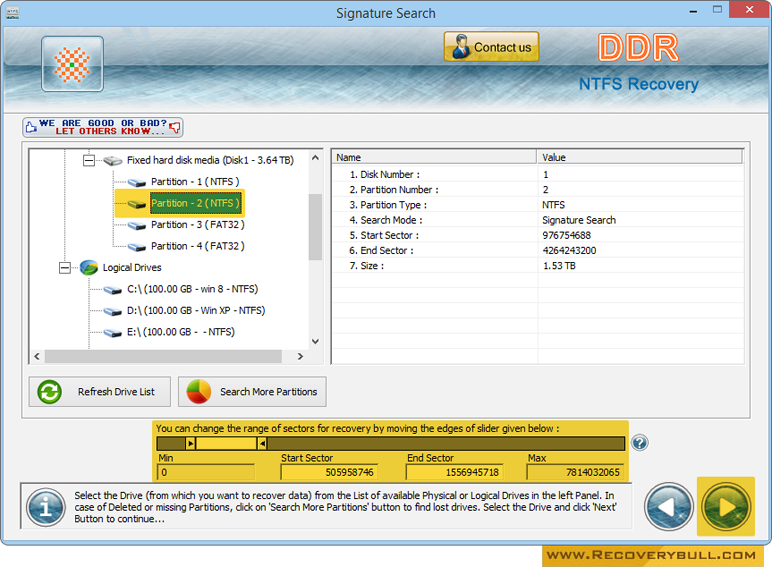 NTFS Data Recovery