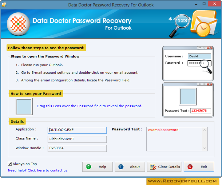 Outlook Password Recovery Software