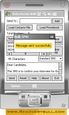 Pocket PC to Mobile SMS Software