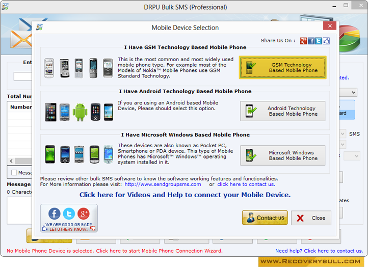 Bulk SMS Software – Professional