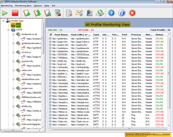 Website Monitoring Tool