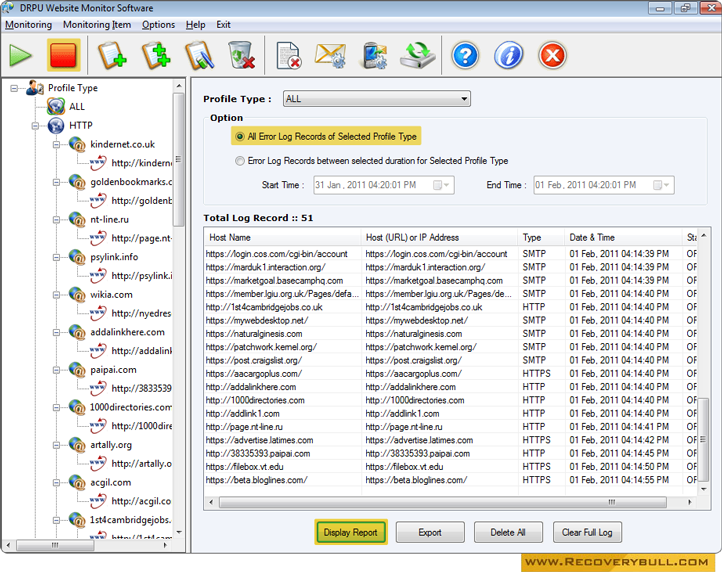 Website Monitoring Tool